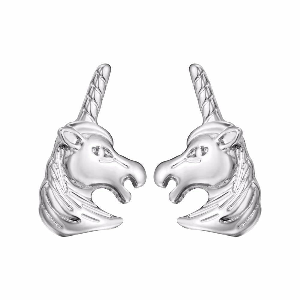 Boucles d'Oreilles Licorne 3D - Une Licorne