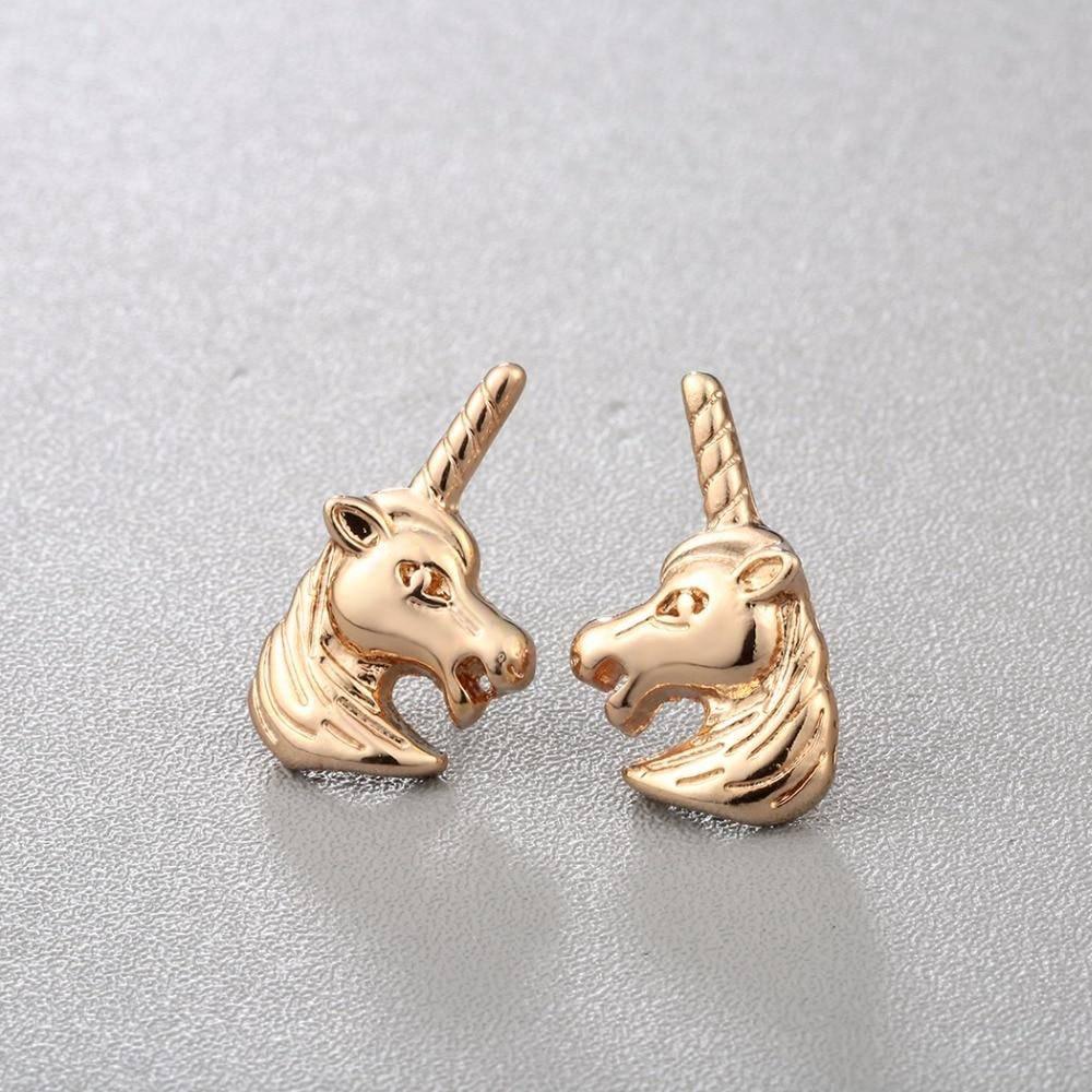 Boucles d'Oreilles Licorne 3D - Une Licorne