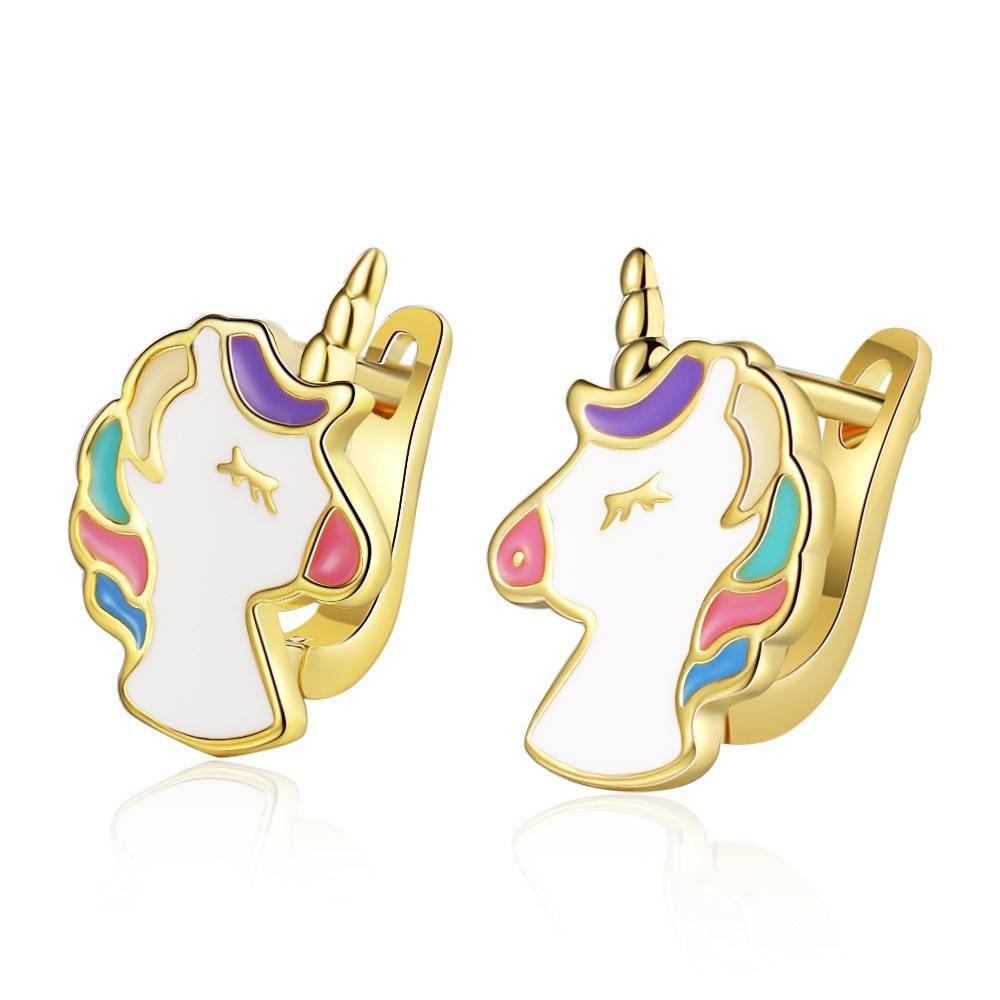 Boucles d'Oreilles Licorne<br> Fantaisie - Une Licorne