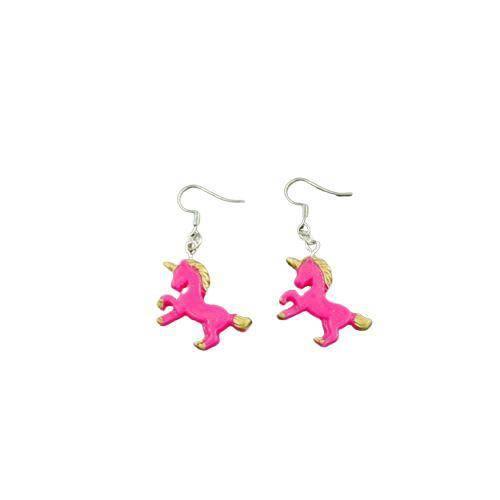 Boucles d'Oreilles Licorne<br> 3D Résine - Une Licorne