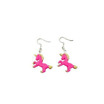 Boucles d'Oreilles Licorne<br> 3D Résine - Une Licorne