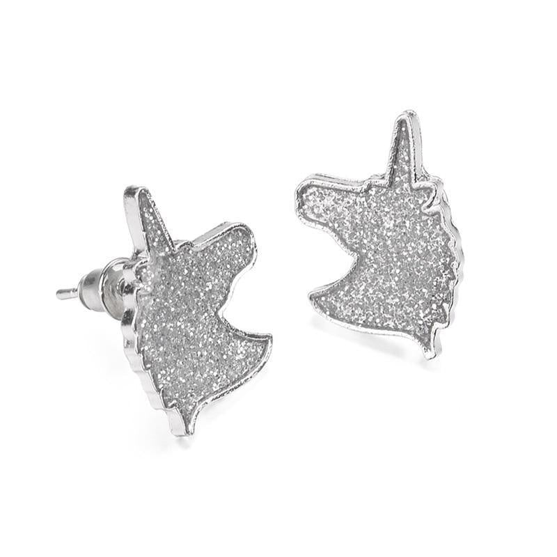Boucles d'Oreilles Licorne<br> Acier Femme - Une Licorne