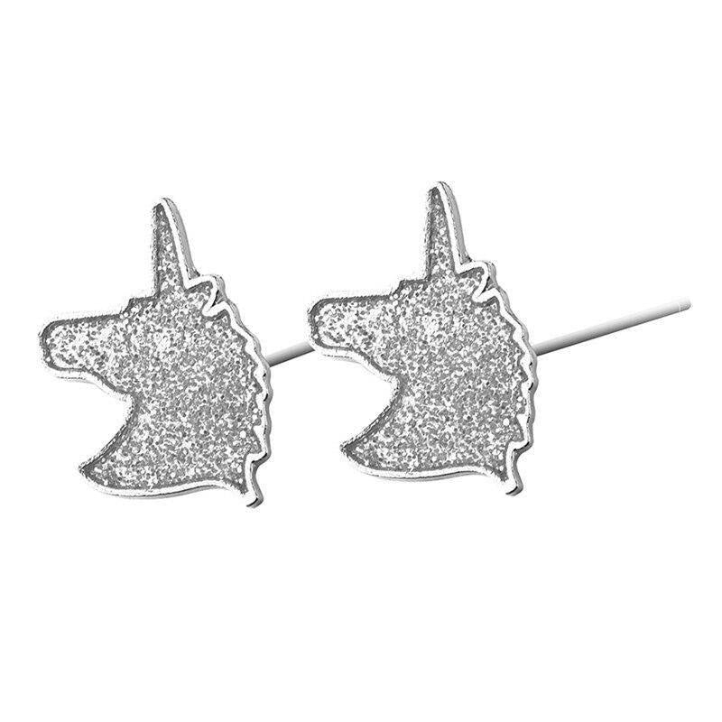 Boucles d'Oreilles Licorne<br> Acier Femme - Une Licorne