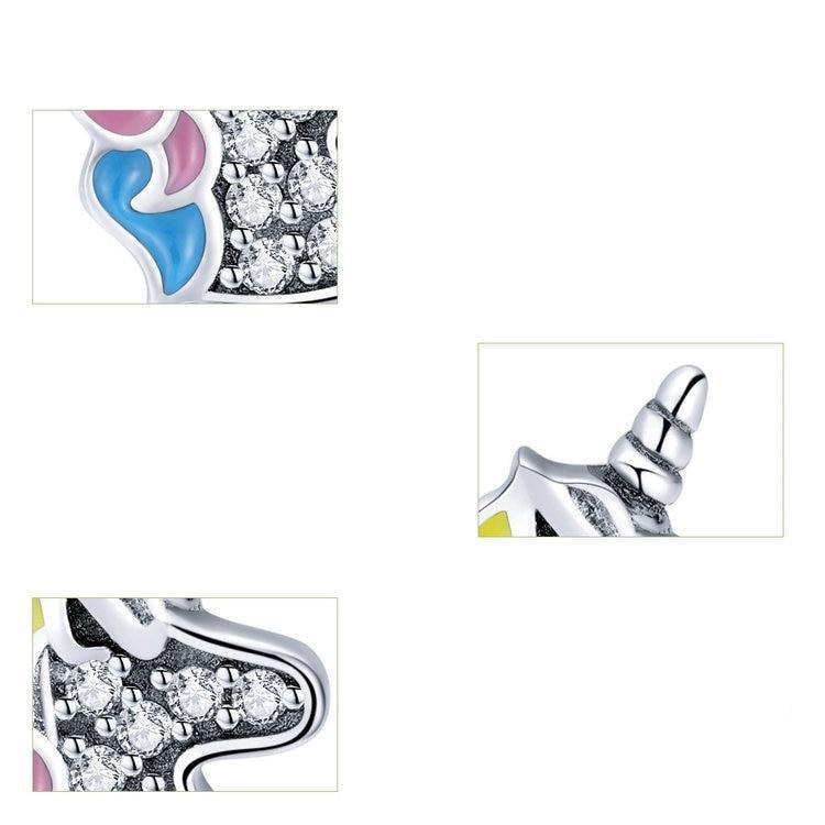 Boucles d'Oreilles Licorne<br> Argent Femme - Une Licorne