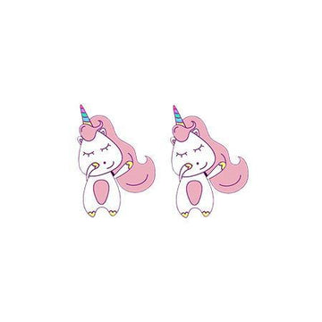 Boucles d'Oreilles Licorne<br> Bébé Kawaii - Une Licorne