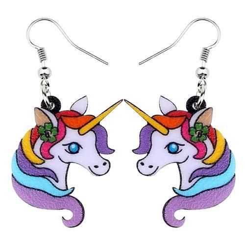 Boucles d'Oreilles Licorne<br> Enfant - Une Licorne