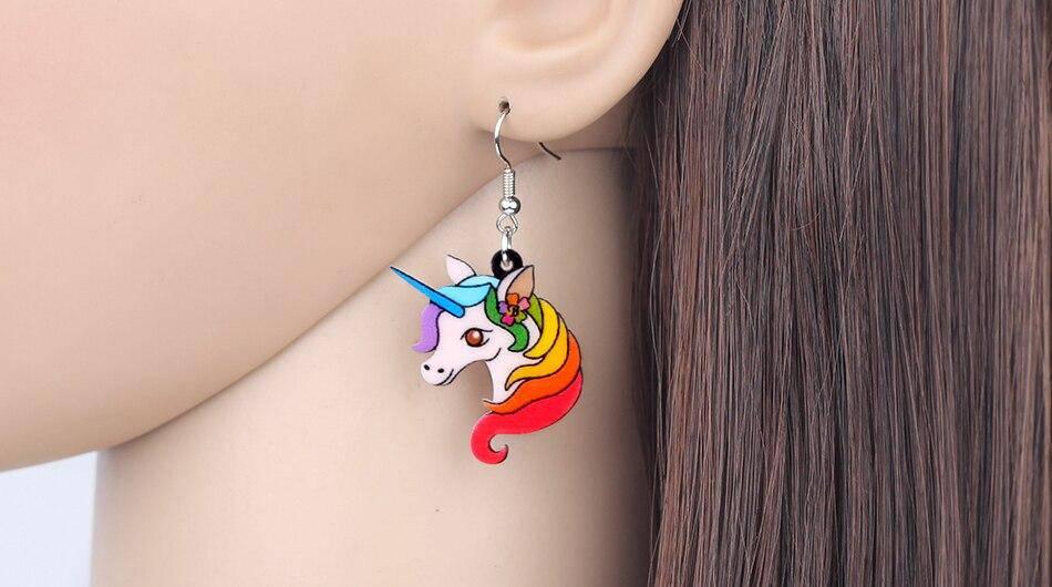 Boucles d'Oreilles Licorne<br> Enfant - Une Licorne
