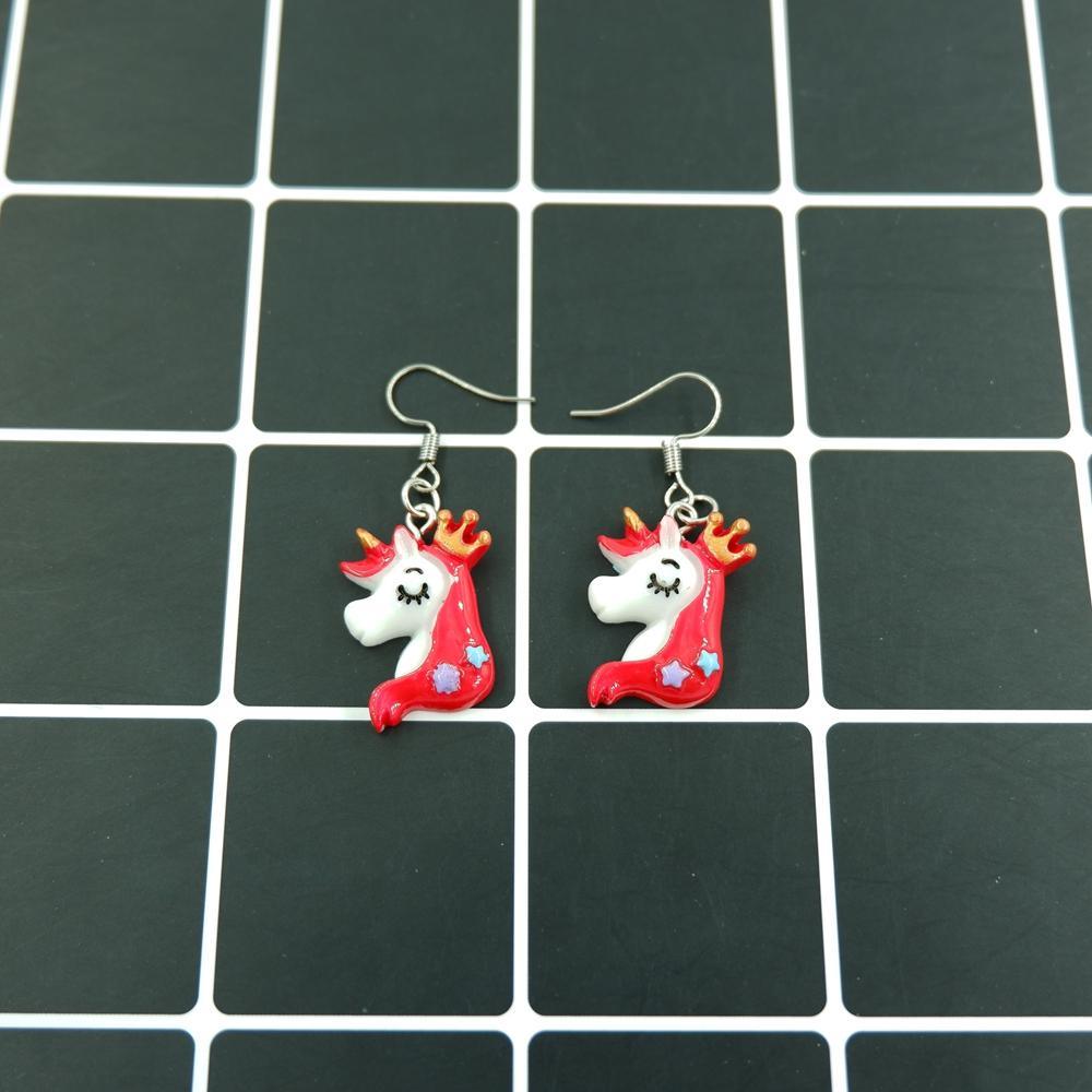 Boucles d'Oreilles Licorne<br> Princesse - Une Licorne
