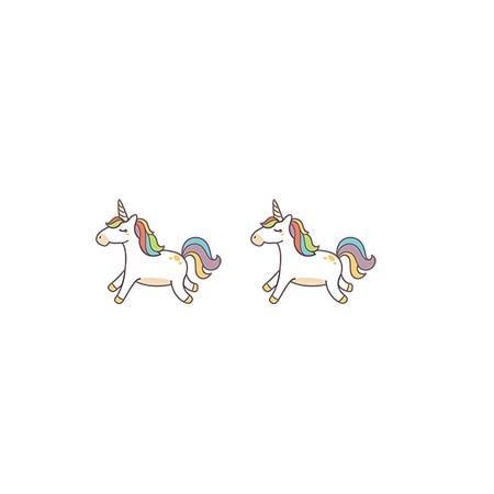 Boucles d'Oreilles Licorne<br> Qui Galope - Une Licorne
