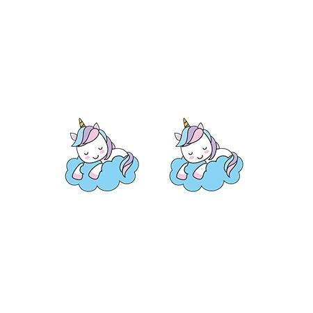 Boucles d'Oreilles Licorne<br> Rêveuse - Une Licorne