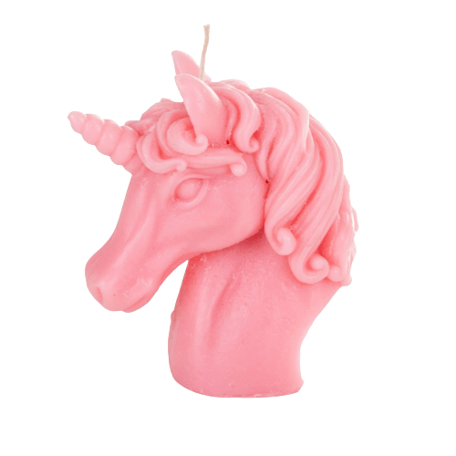 Bougie d'anniversaire en forme de licorne
