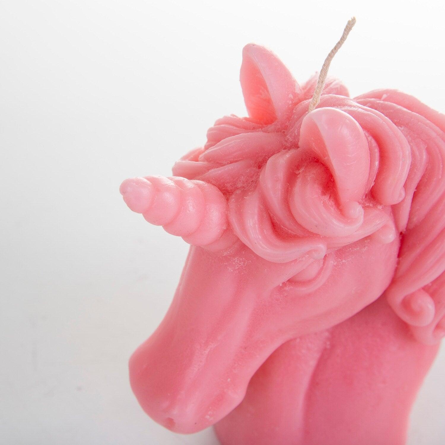 Bougie d'anniversaire en forme de licorne - Licorne