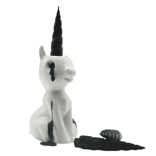 Bougie licorne pleure