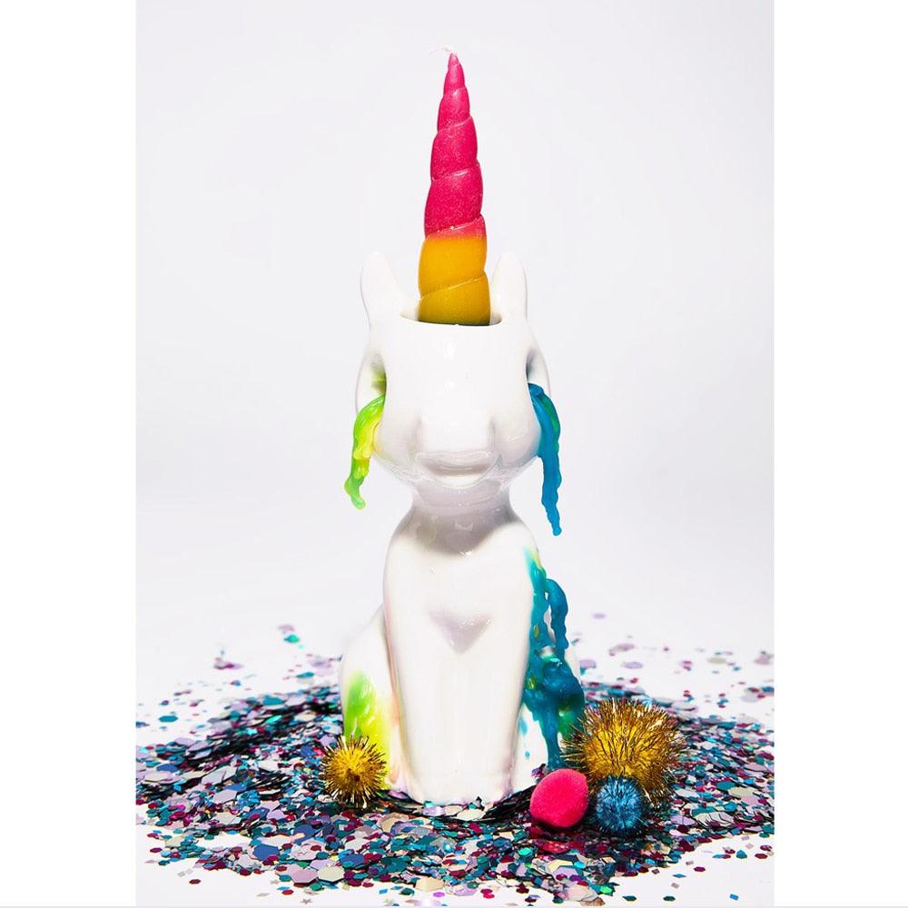 Bougie licorne qui pleure - Licorne