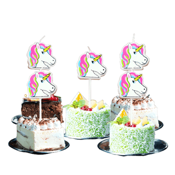 Bougies anniversaire licorne festif