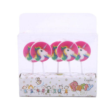 Bougies anniversaire licorne