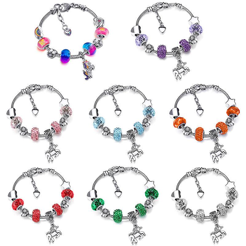 Bracelet Licorne avec des Pierres - Licorne