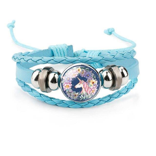 Bracelet Licorne Enfant Tressé - Une Licorne