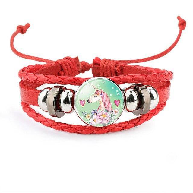 Bracelet Licorne Enfant Tressé - Une Licorne