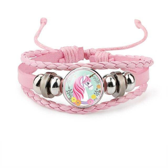 Bracelet Licorne Enfant Tressé - Une Licorne