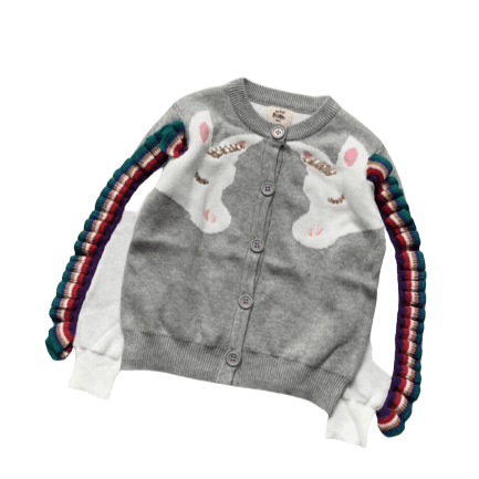 Cardigan Licorne Manches 3D - Une Licorne