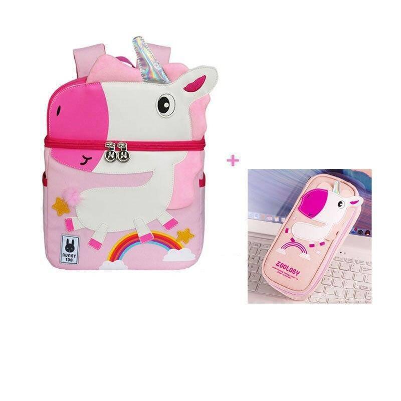 Cartable et Trousse<br> Licorne - Une Licorne