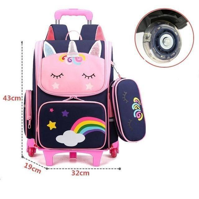 Cartable Licorne Roulette - Une Licorne