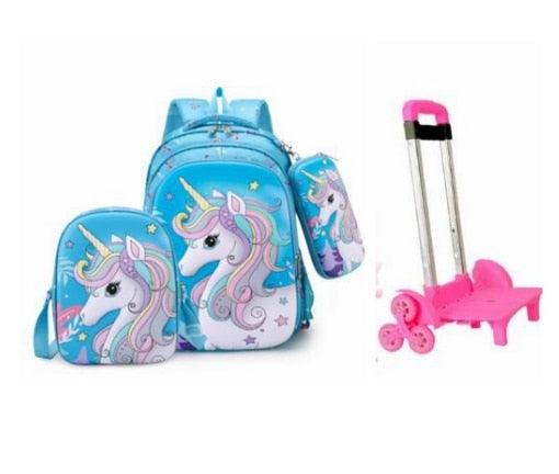 Cartable roulette licorne 3 en 1 - Licorne