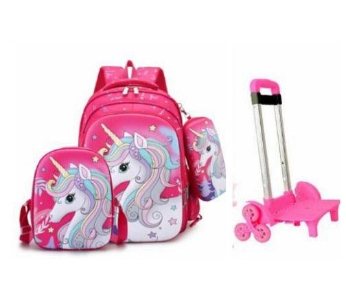 Cartable roulette licorne 3 en 1 - Licorne