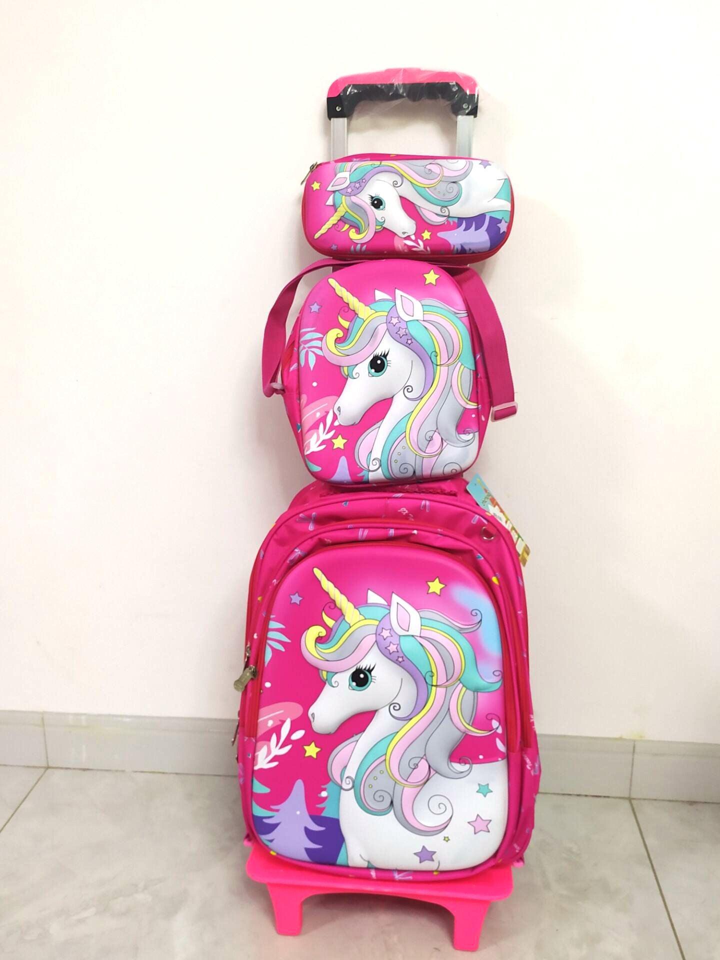 Cartable roulette licorne 3 en 1 - Licorne