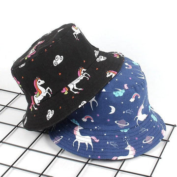 Chapeau d'Eté Licorne Double Face - Licorne