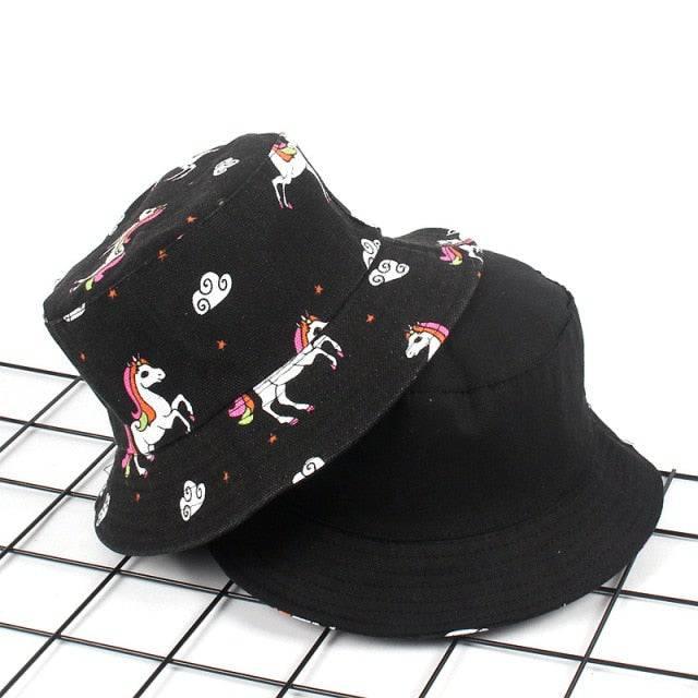 Chapeau d'Eté Licorne Double Face - Licorne