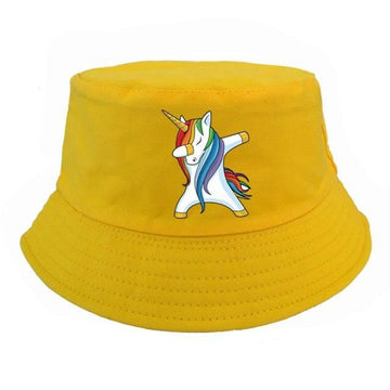 Chapeau d'Eté Motif Licorne Qui Dab - Licorne
