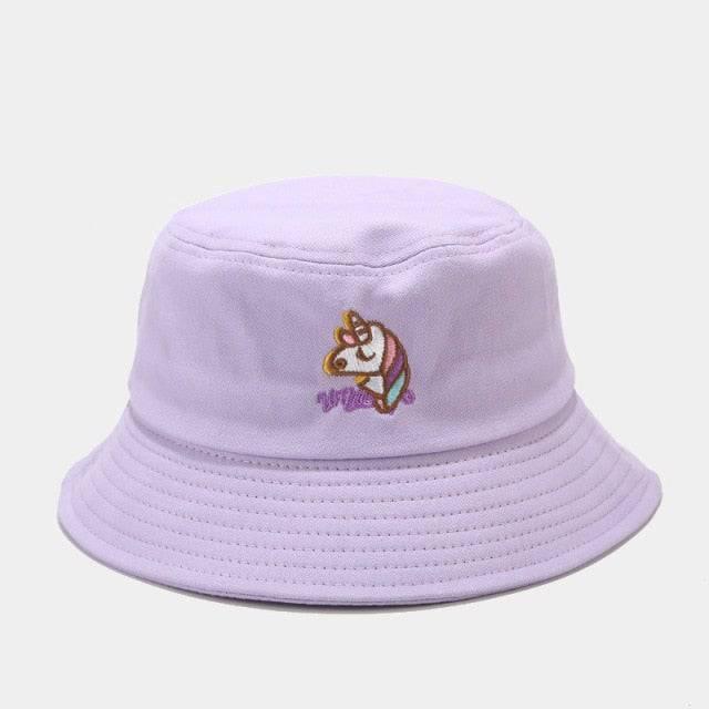 Chapeau Uni Avec Motif Tête de Licorne - Licorne