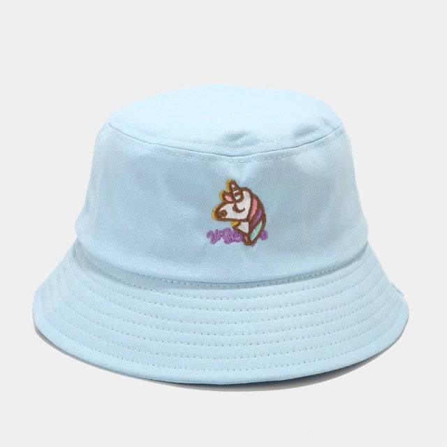 Chapeau Uni Avec Motif Tête de Licorne - Licorne