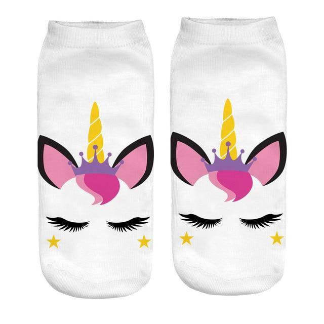 Chaussettes Licorne Emoji - Une Licorne