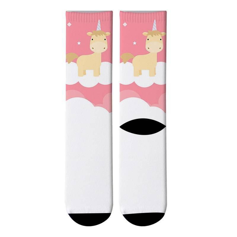 Chaussettes Licorne Hautes Femme - Une Licorne