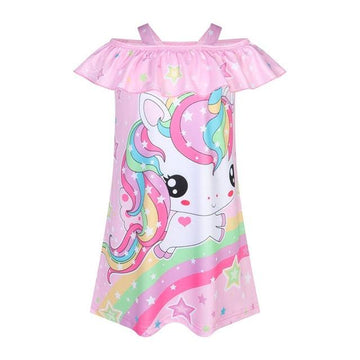 Chemise de nuit à bretelles licorne - Licorne
