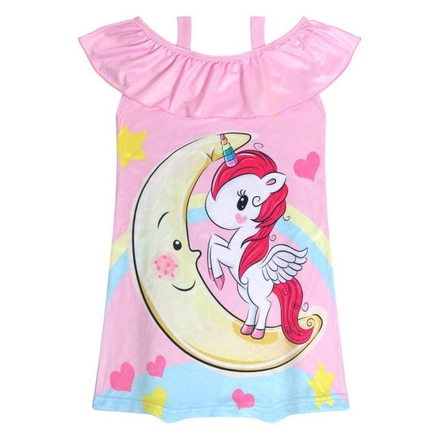 Chemise de nuit à bretelles licorne - Licorne