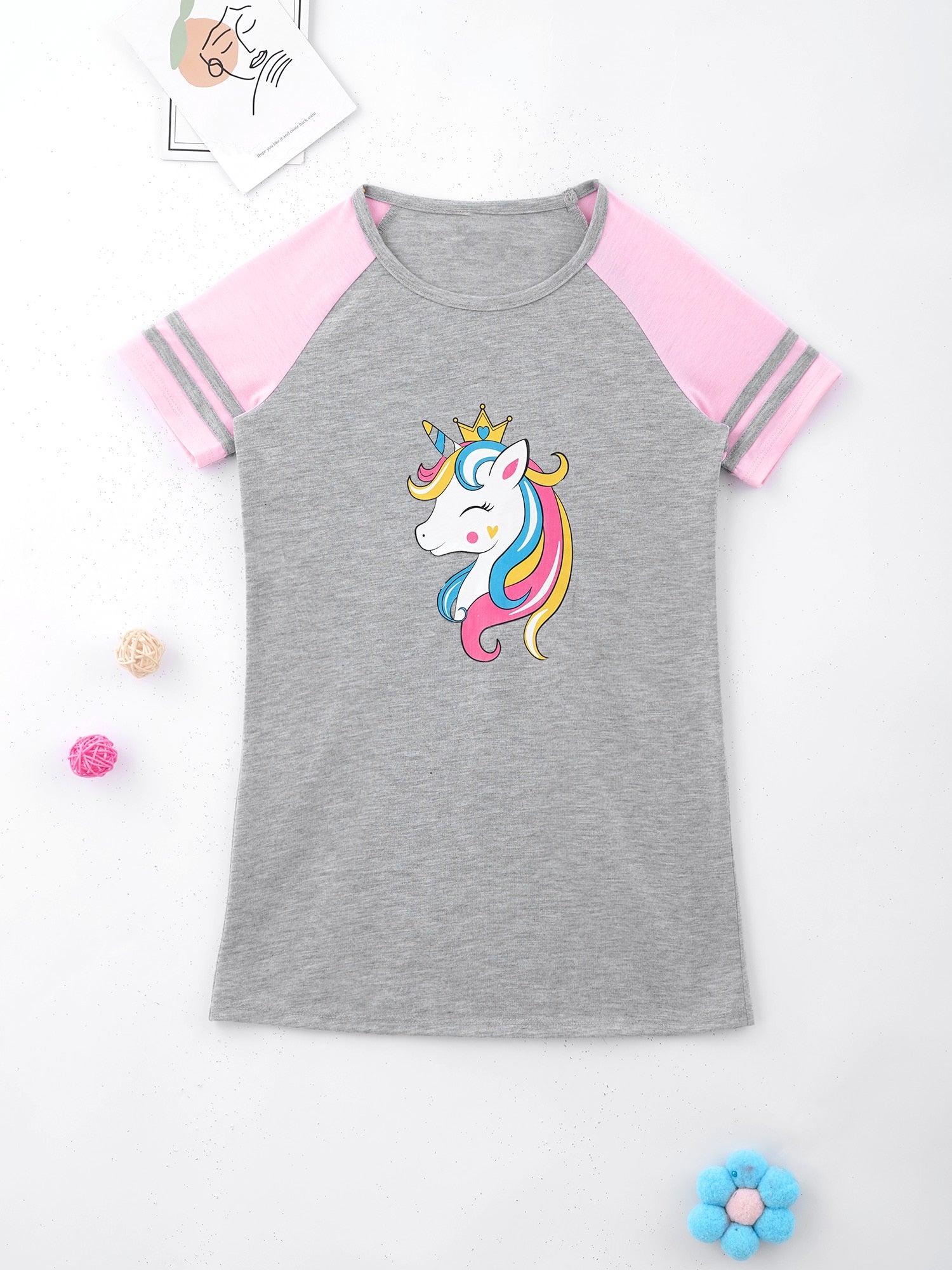 Chemise de nuit coton licorne - Licorne
