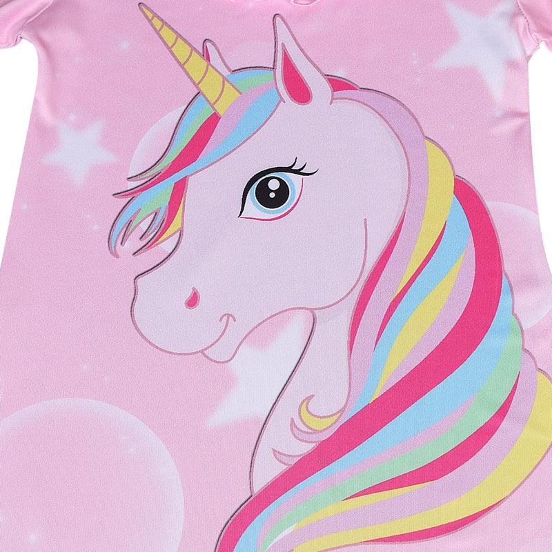 Chemise de nuit été licorne fille - Licorne