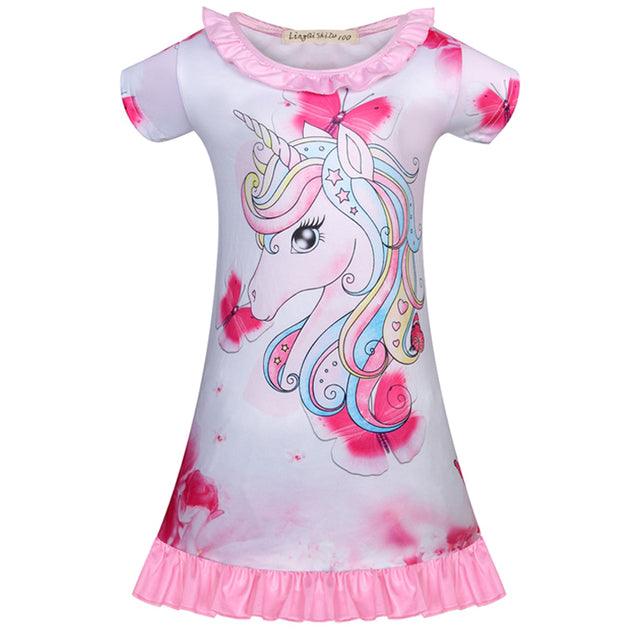 Chemise de nuit été licorne fille - Licorne