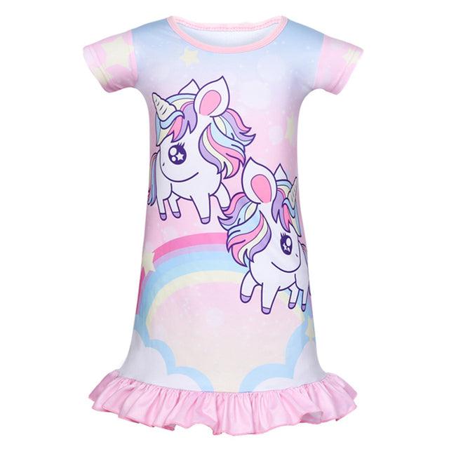 Chemise de nuit évasée licorne - Licorne