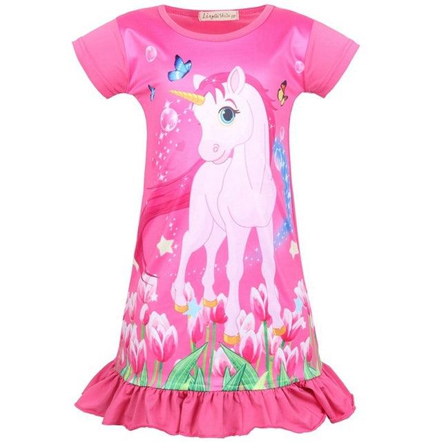 Chemise de nuit évasée licorne - Licorne