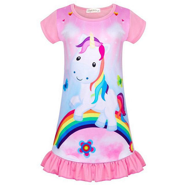Chemise de nuit évasée licorne - Licorne
