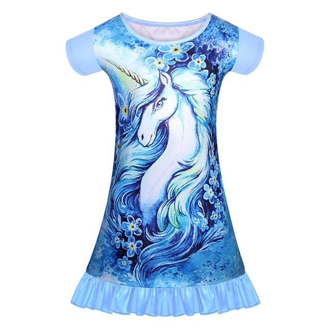 Chemise de nuit évasée licorne - Licorne
