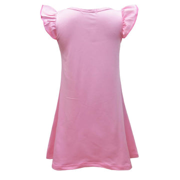 Chemise de nuit fluide licorne rose clair