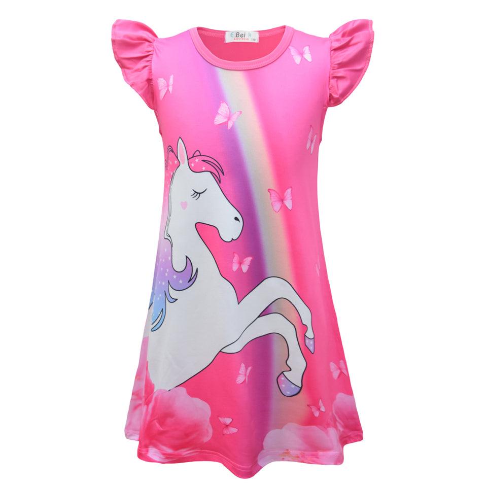 Chemise de nuit fluide licorne - Licorne