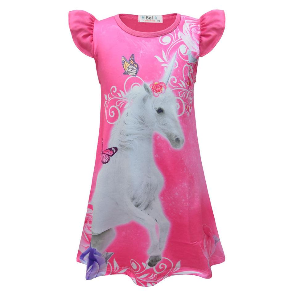 Chemise de nuit fluide licorne - Licorne