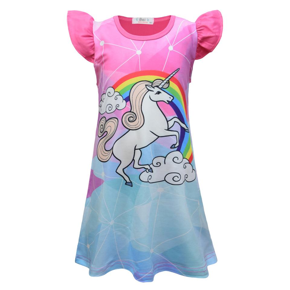Chemise de nuit fluide licorne - Licorne